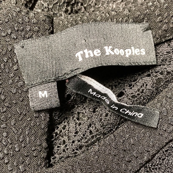 The Kooples Black Crepe and Lace Dress - Picture 11 of 16